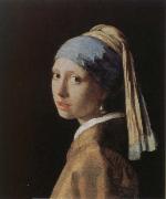 Jan Vermeer girl with apearl earring oil on canvas